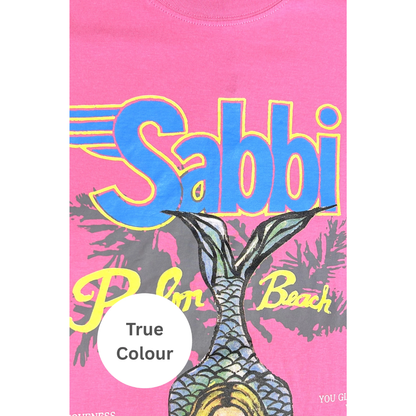 Sabbi The Very Oversized Life Is Short Tee - Pink