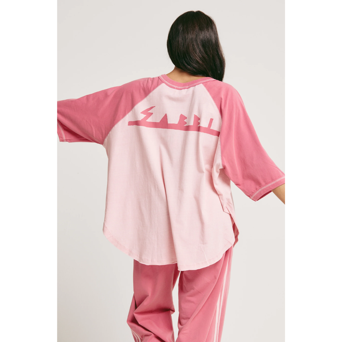 Sabbi The Raglan Margie Tee Pink