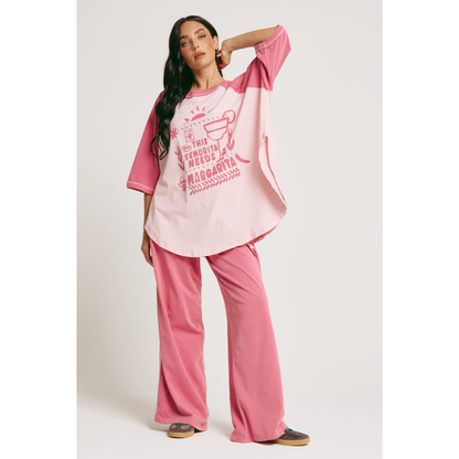 Sabbi The Raglan Margie Tee Pink