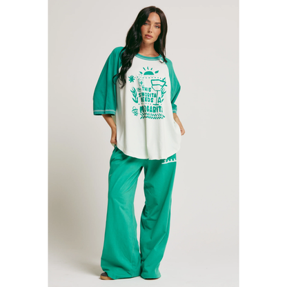Sabbi The Raglan Margie Tee Green