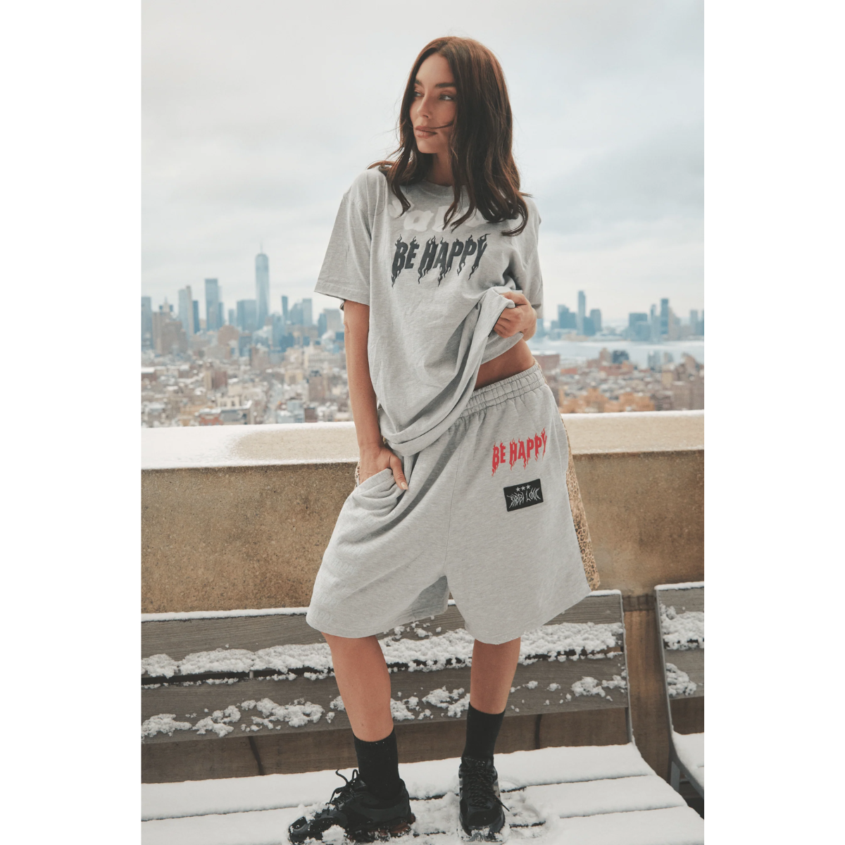Sabbi The Be Happy Tee - Grey