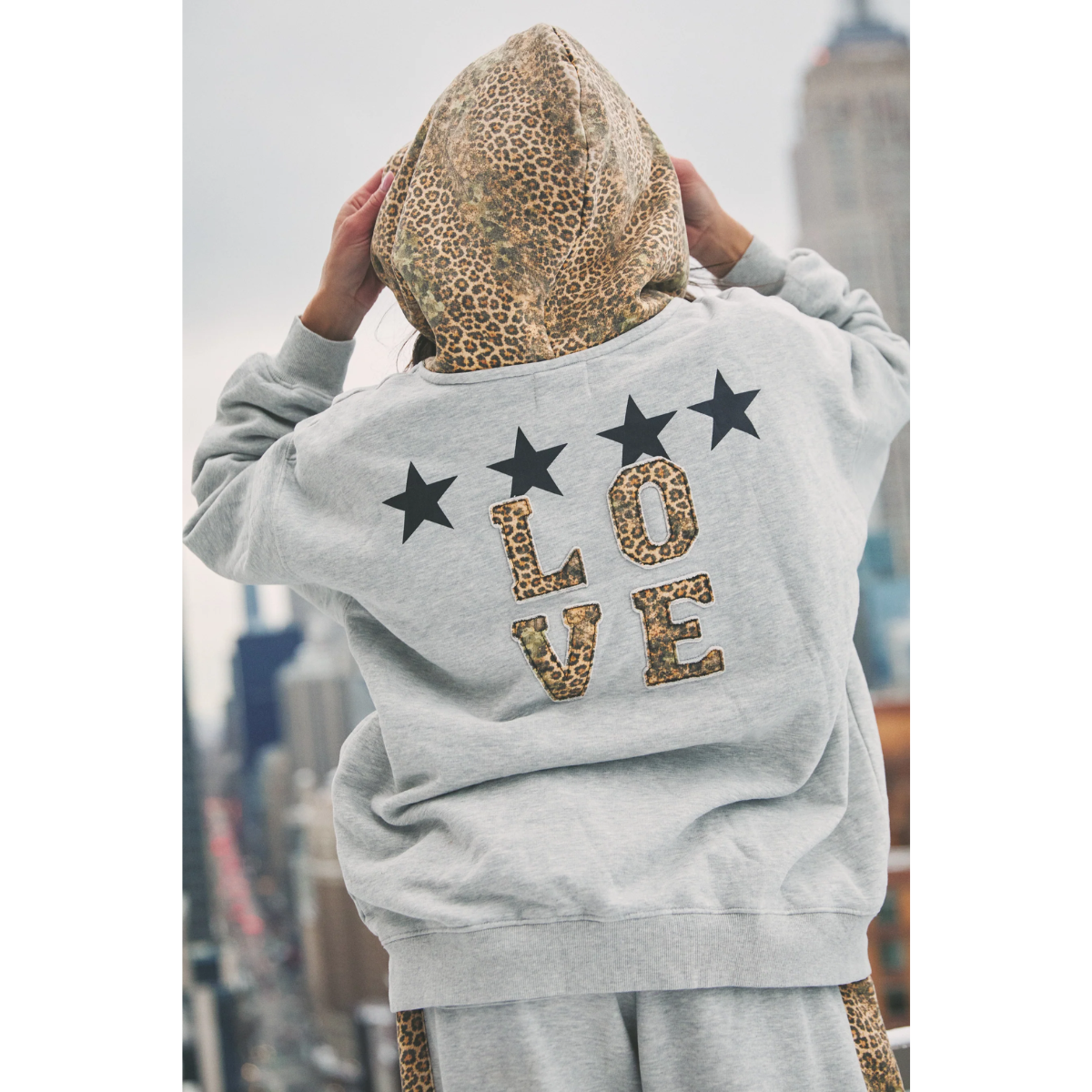 Sabbi The Be Happy Leopard Hoodie