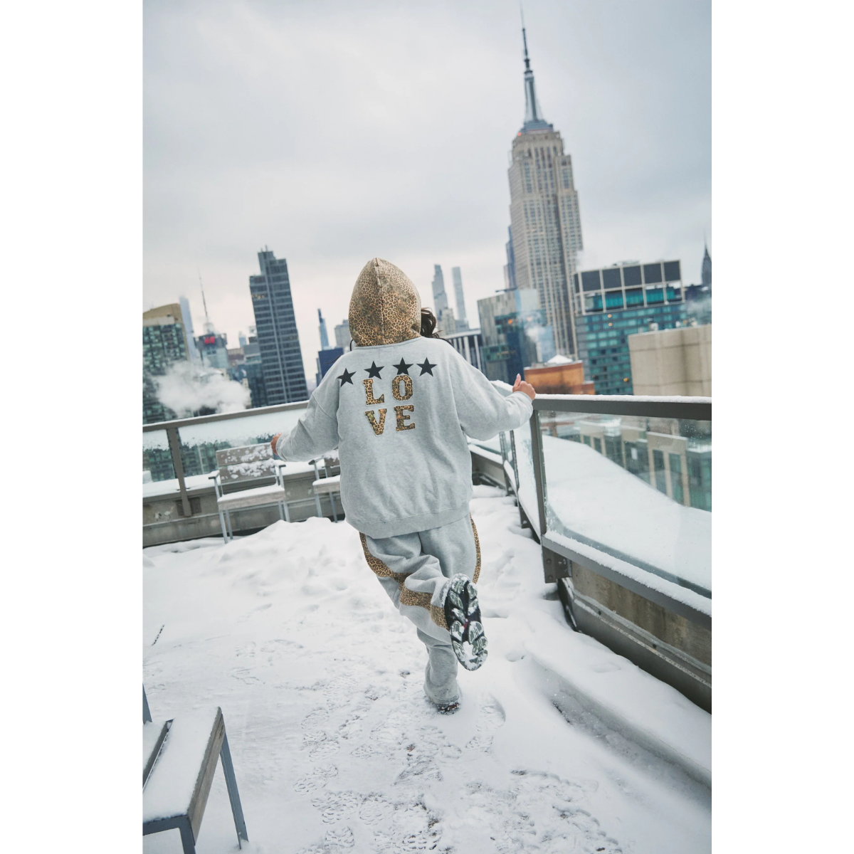 Sabbi The Be Happy Leopard Hoodie