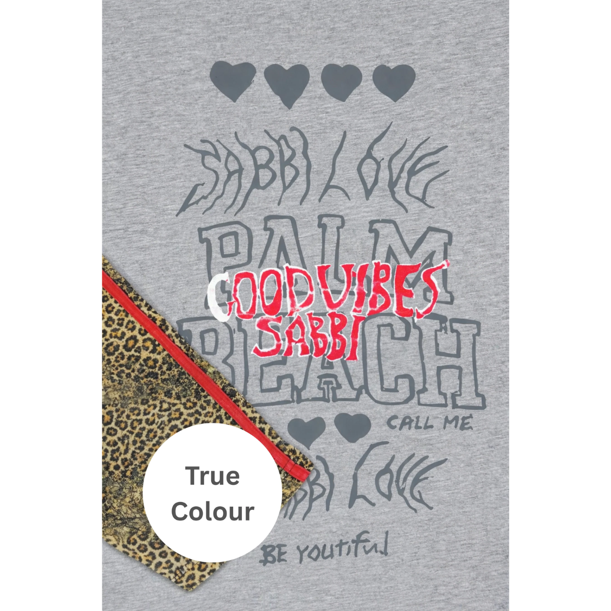 Sabbi The Be Happy Leopard Long Sleeve Tee