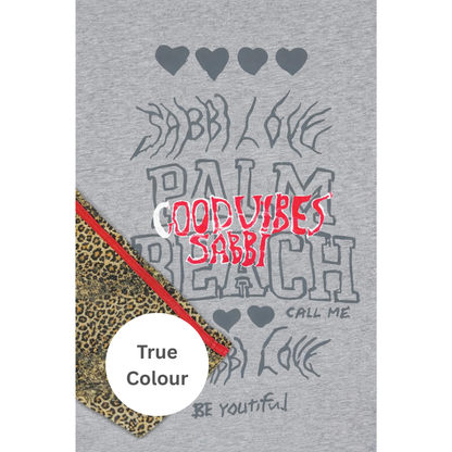 Sabbi The Be Happy Leopard Long Sleeve Tee