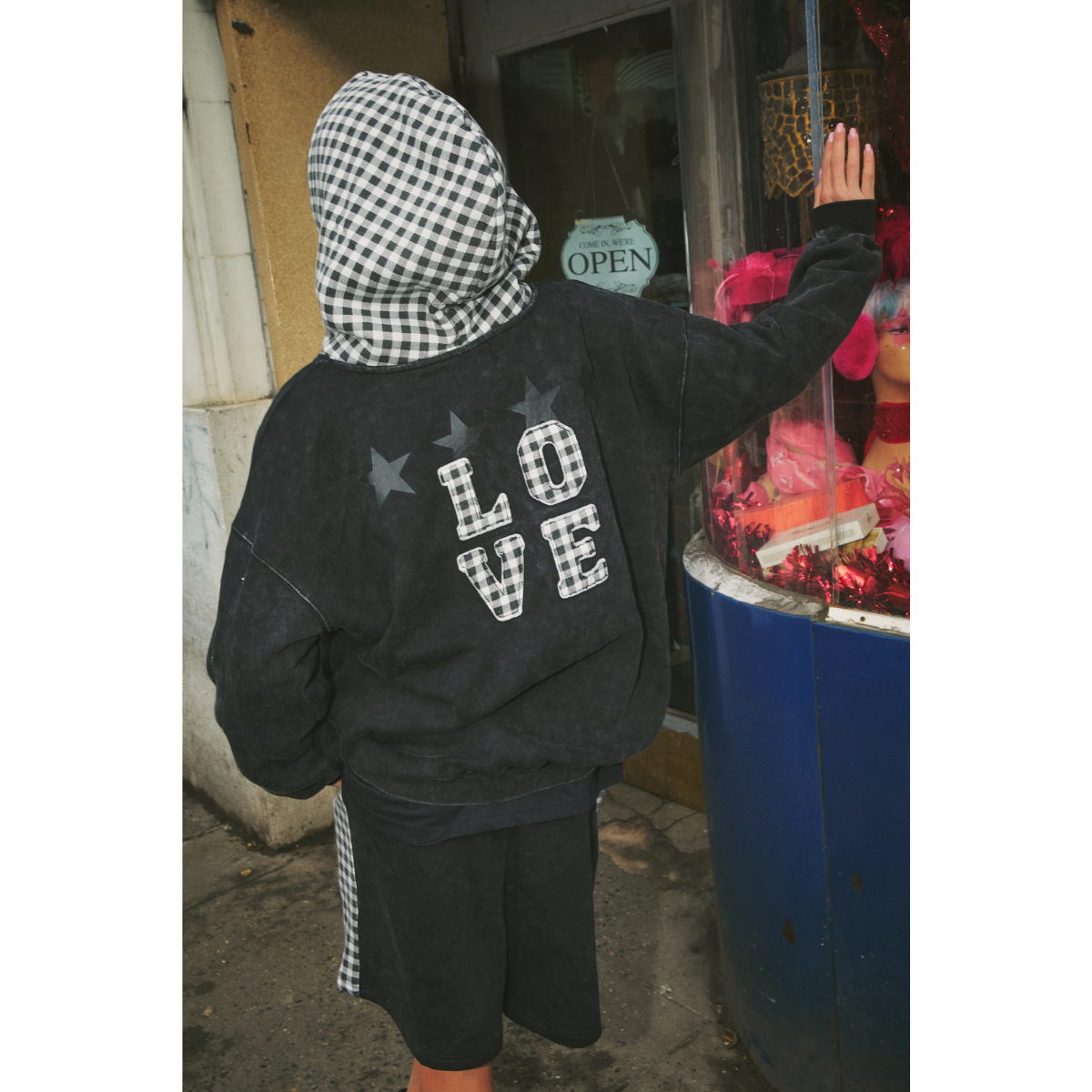 Sabbi The Be Happy Gingham Hoodie