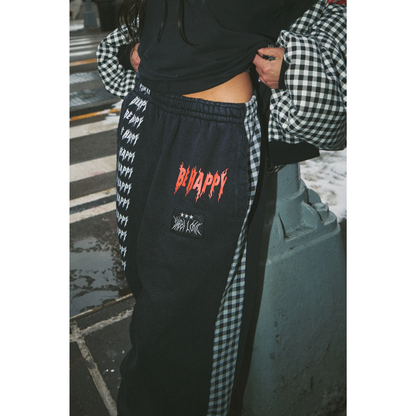 Sabbi The Be Happy Wide Leg Sweat Pants – Gingham