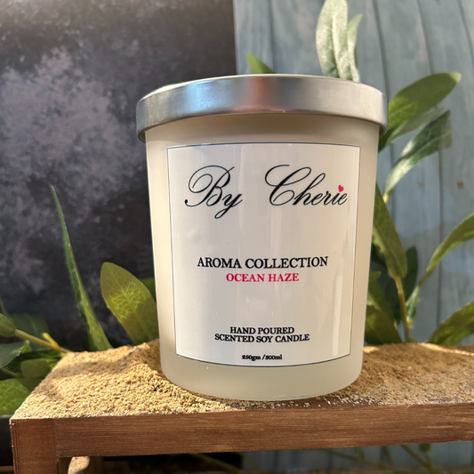 By Cherie Ocean Haze Scented Soy Candle