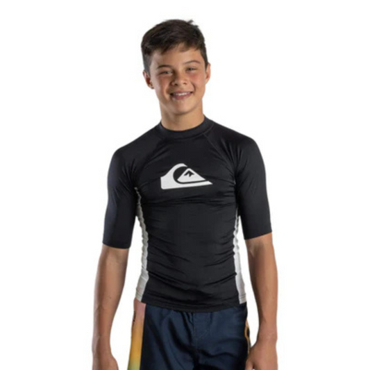 Quiksilver Everyday UPF50 Comp Short Sleeve Boys Rash Vest