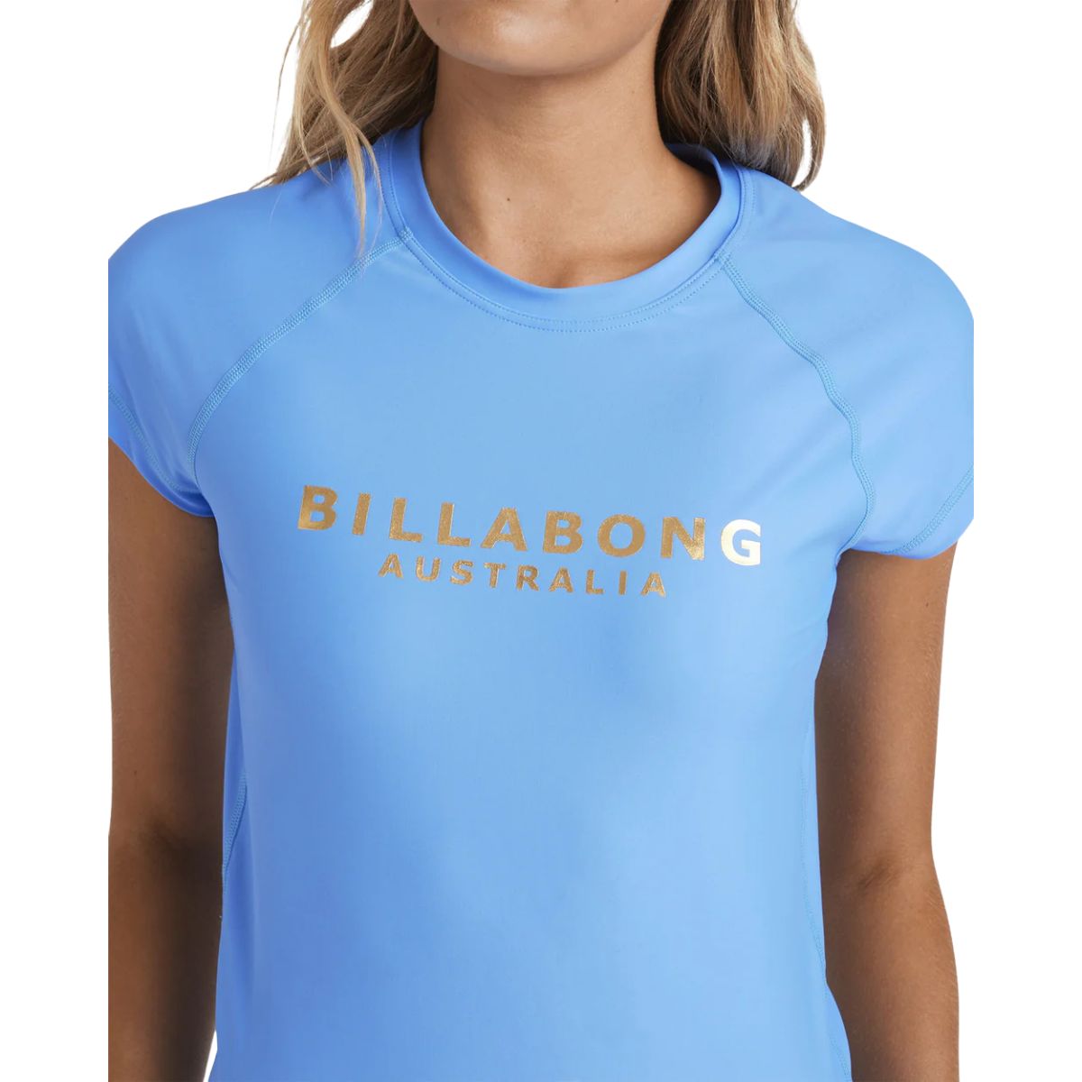 Billabong Womens Society Foil Rash Vest - Tidal Blue