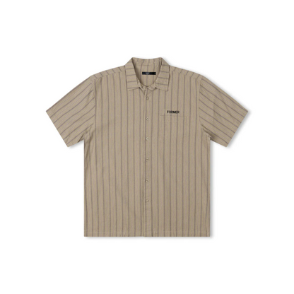 Former Reynolds Striped Short Sleeve Shirt - Moss