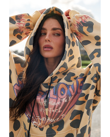Sabbi The Flaming Leopard Hoodie - Pre-Order. Orders will be sent out Tuesday 9th June.