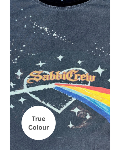 The Very Oversized Flaming Prism Tee - Black - Pre-Order. Orders sent out Tuesday 9th June