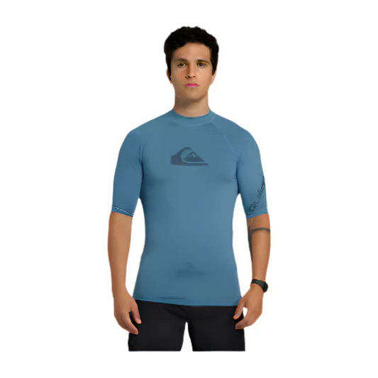 Quiksilver All Time UPF 50 Short Sleeve Mens Rash Vest