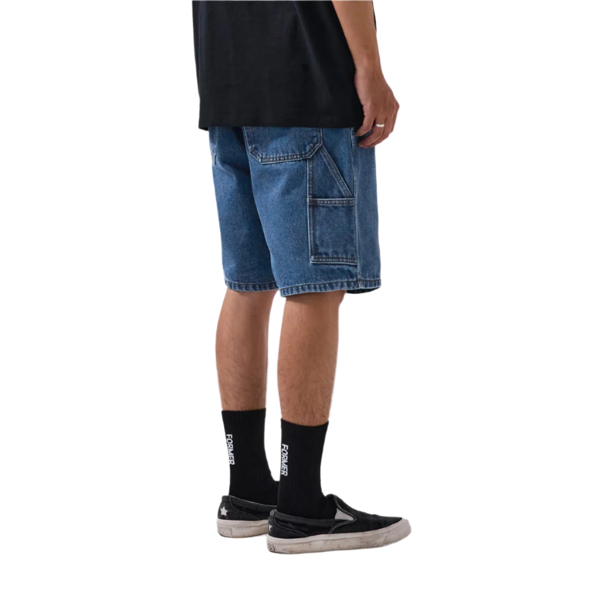 Former VT Distend Denim 20.5" Mens Walkshort - Dark Blue