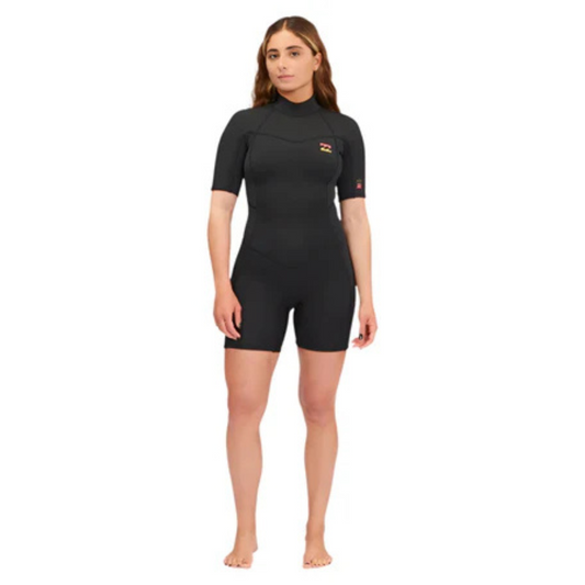 Billabong 2/2 Synergy Back Zip Short Sleeve Womens Springsuit