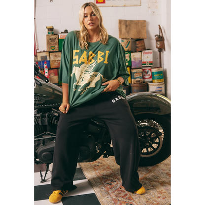 Sabbi The Very Oversized Rhinestone Tee - Green