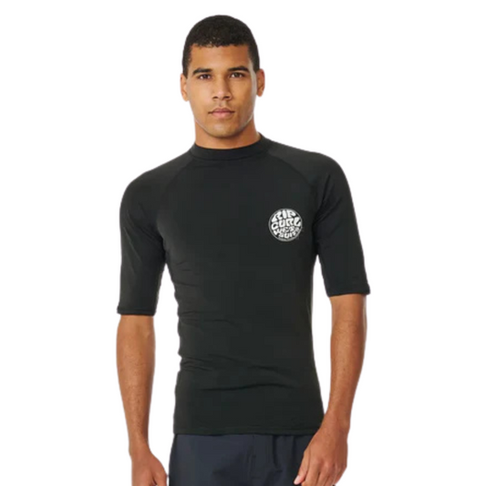 Rip Curl Icons UPF50+ Brushed Short Sleeve Mens Rash Shirt