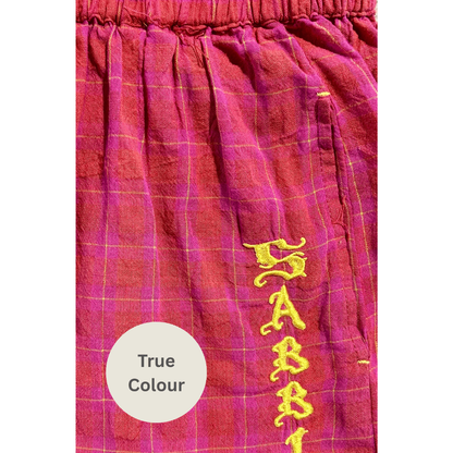 Sabbi The Linen Boxer Shorts - Pink