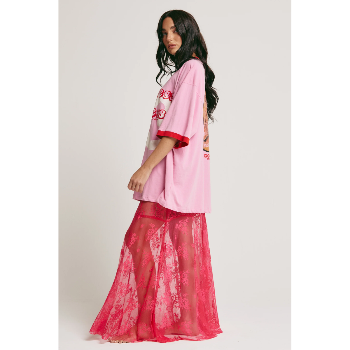 Sabbi The Very Oversized Hot Mess Express Tee - Pink