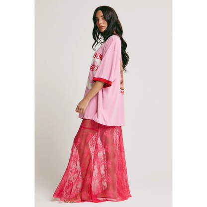 Sabbi The Very Oversized Hot Mess Express Tee - Pink