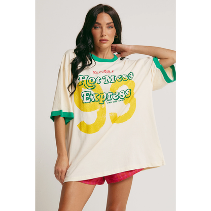 Sabbi The Very Oversized Hot Mess Express Tee - Marshmallow