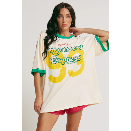 Sabbi The Very Oversized Hot Mess Express Tee - Marshmallow