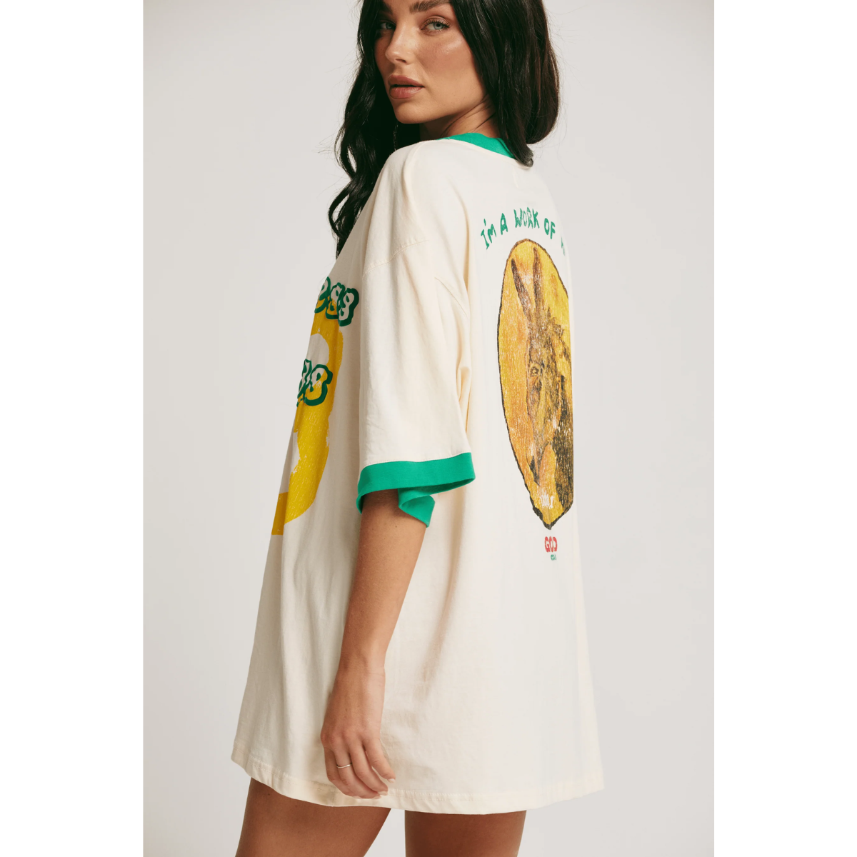 Sabbi The Very Oversized Hot Mess Express Tee - Marshmallow