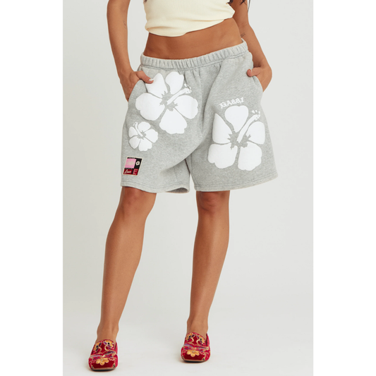 Sabbi The Happy Hibiscus Shorts - Grey