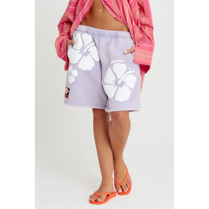 Sabbi The Happy Hibiscus Shorts - Purple