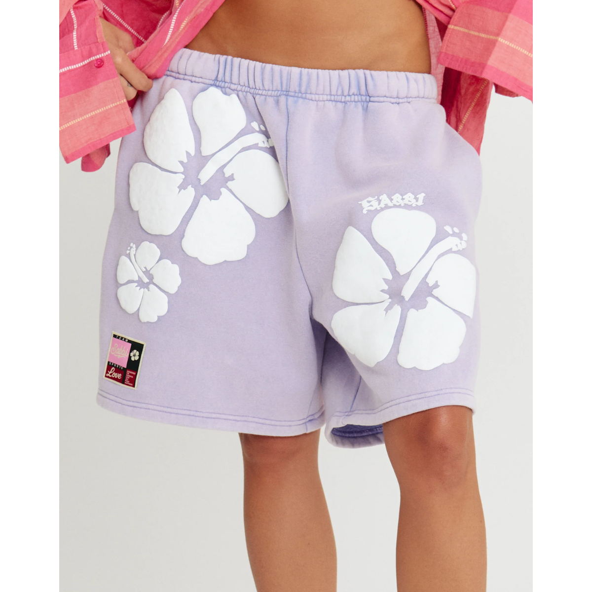Sabbi The Happy Hibiscus Shorts - Purple