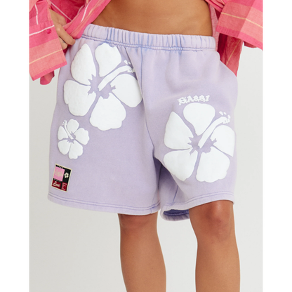 Sabbi The Happy Hibiscus Shorts - Purple