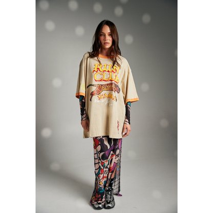 Sabbi The Very Oversized Run Club Tee - Sand