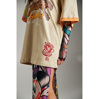 Sabbi The Very Oversized Run Club Tee - Sand