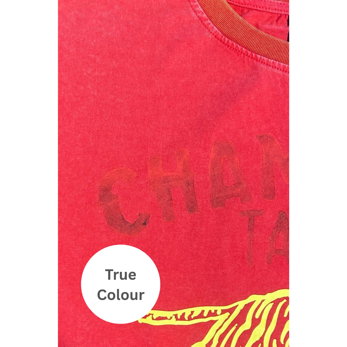 Sabbi The Oversized Champagne Tattoo Tee - Red