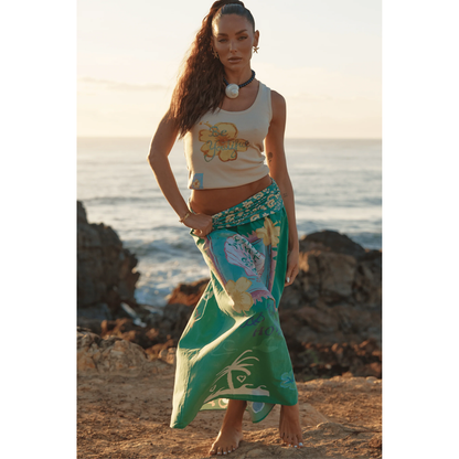 Sabbi The Seas The Day Maxi Skirt - Green - LAUNCHING 14TH JAN, 8PM AEST