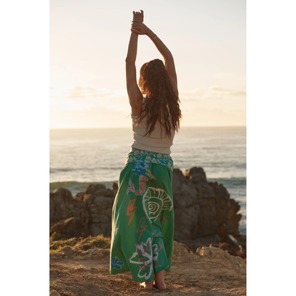 Sabbi The Seas The Day Maxi Skirt - Green - LAUNCHING 14TH JAN, 8PM AEST