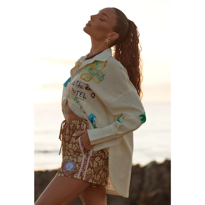 Sabbi The Altos Shorts - Seas The Day - Mocha - LAUNCHING 14TH JAN, 8PM AEST