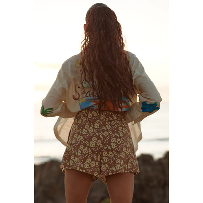 Sabbi The Altos Shorts - Seas The Day - Mocha - LAUNCHING 14TH JAN, 8PM AEST