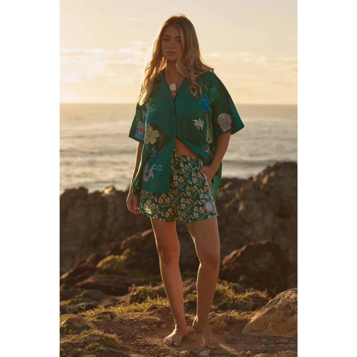 Sabbi The Altos Shorts - Seas The Day - Green - LAUNCHING 14TH JAN, 8PM AEST