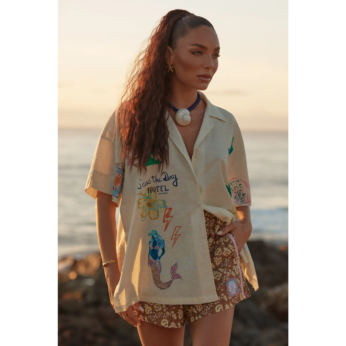 Sabbi The Patron Shirt - Seas The Day - Cream - LAUNCHING 14TH JAN, 8PM AEST