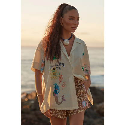 Sabbi The Patron Shirt - Seas The Day - Cream - LAUNCHING 14TH JAN, 8PM AEST