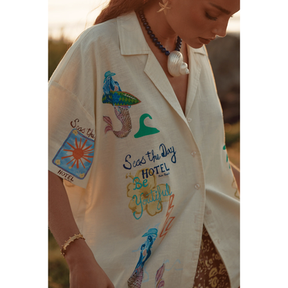 Sabbi The Patron Shirt - Seas The Day - Cream - LAUNCHING 14TH JAN, 8PM AEST