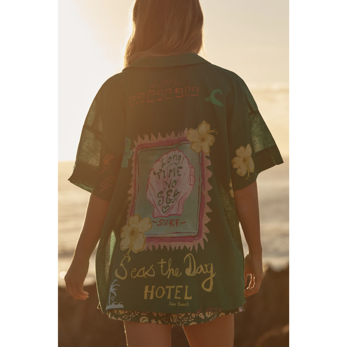 Sabbi The Patron Shirt - Seas The Day - Green - LAUNCHING 14TH JAN, 8PM AEST