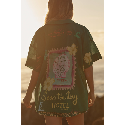 Sabbi The Patron Shirt - Seas The Day - Green - LAUNCHING 14TH JAN, 8PM AEST