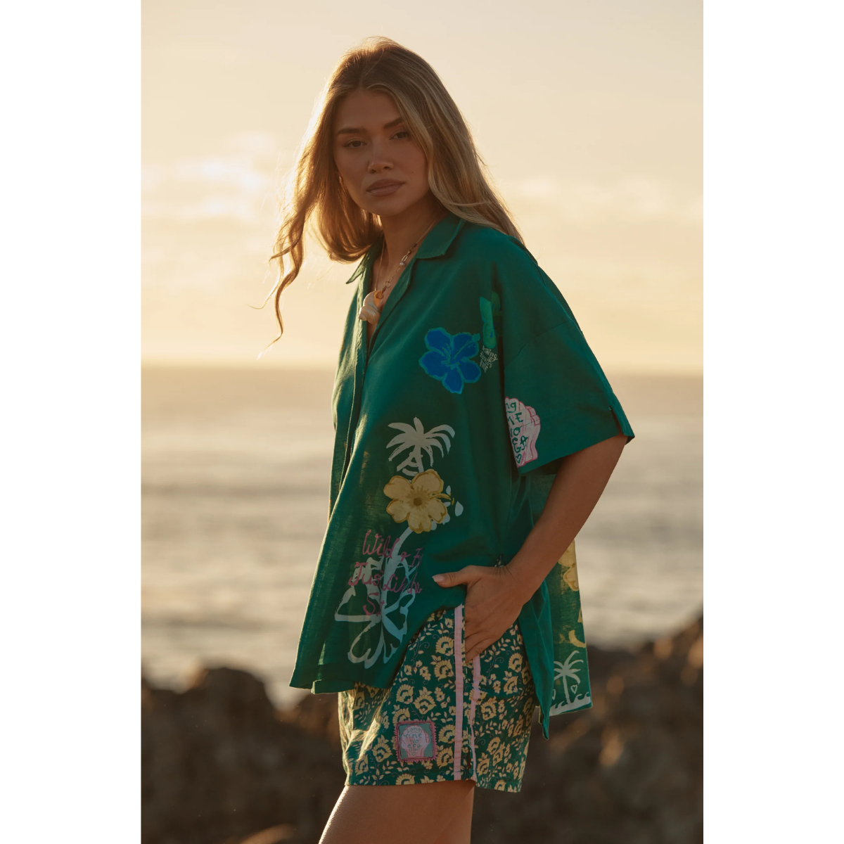 Sabbi The Patron Shirt - Seas The Day - Green - LAUNCHING 14TH JAN, 8PM AEST