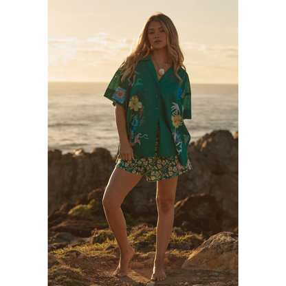 Sabbi The Patron Shirt - Seas The Day - Green - LAUNCHING 14TH JAN, 8PM AEST