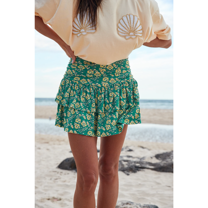 Sabbi The Seas The Day Ra-Ra Skirt - Green