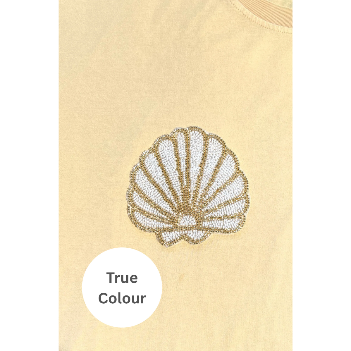 Sabbi The Very Oversized Shell Titty Tee - Creamy Yellow