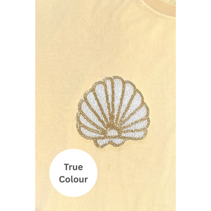 Sabbi The Very Oversized Shell Titty Tee - Creamy Yellow